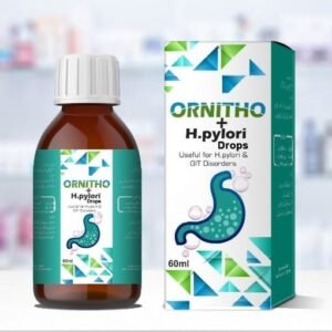Ornitho+H.Pylori Drops for Gastric, Indigestion, heartburn, flatulence, and appetite loss.