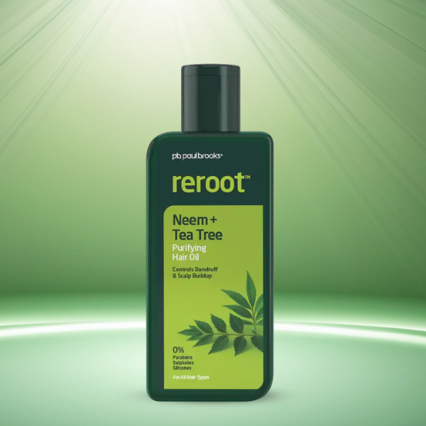 reroot™ Neem + Tea Tree Purifying Hair Oil – Zero Scalp Buildup, Maximum Freshness - Image 3