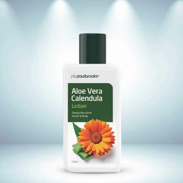 Paul Brooks Aloe Vera Calendula Lotion – Deeply Nourishes Hands & Body (150ml)