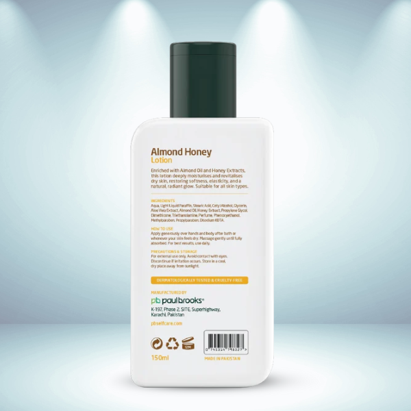 Almond Honey Lotion – Softens & Restores Hands & Body (150ml) - Image 2