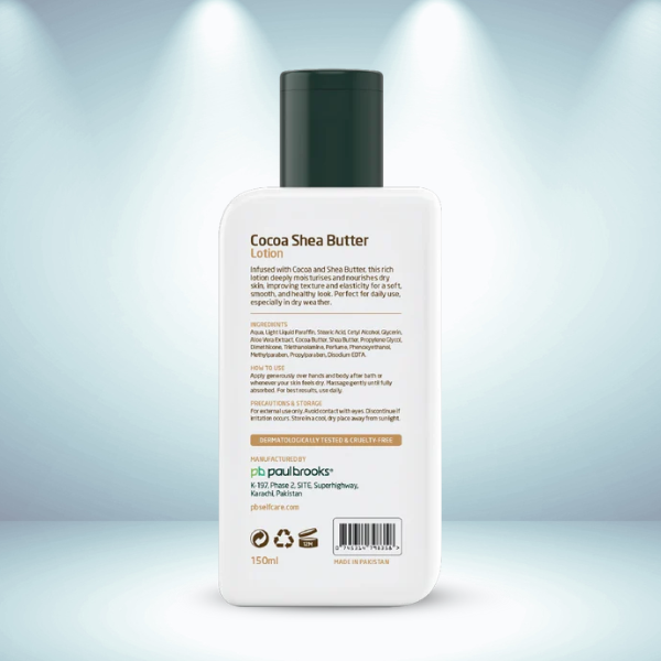 Cocoa Shea Butter Lotion – Heals & Softens Hands & Body (150ml) - Image 2