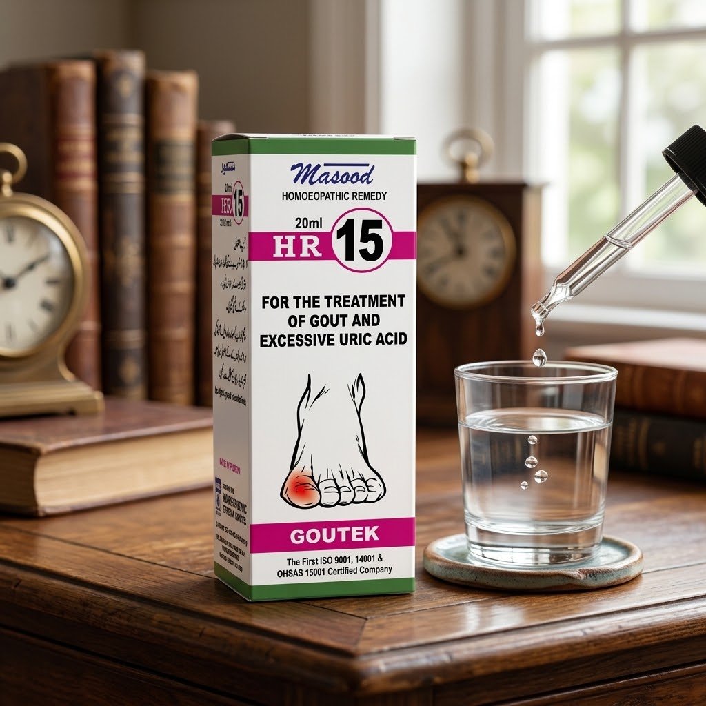 HR 15 (Goutek) help for the relief of symptoms related to gout & uric acid